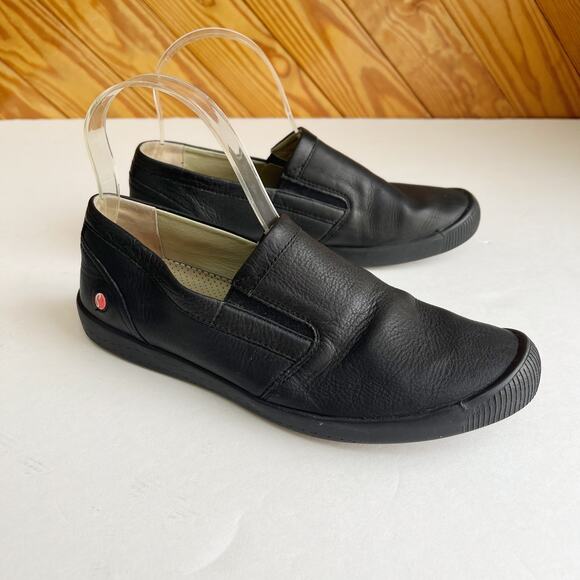 SOFTINOS Fly London Ita Slip on Shoe Loafer Black - Picture 9 of 14